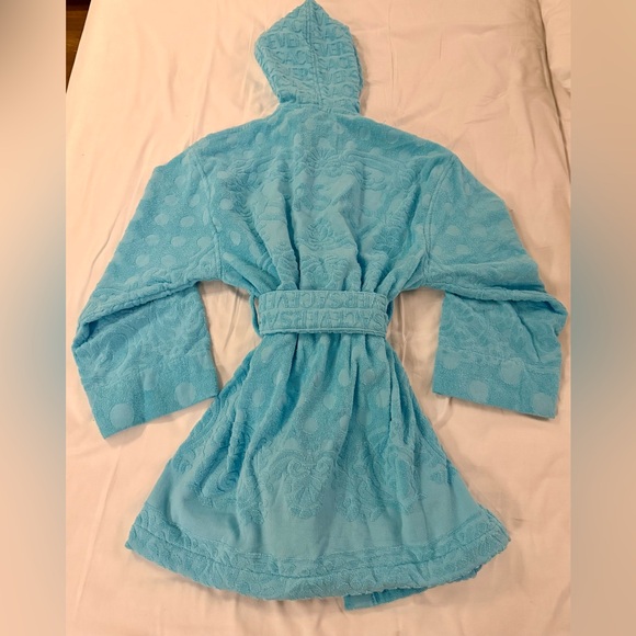 Versace Allover polka dot bathrobe and slipper set - Picture 2 of 15